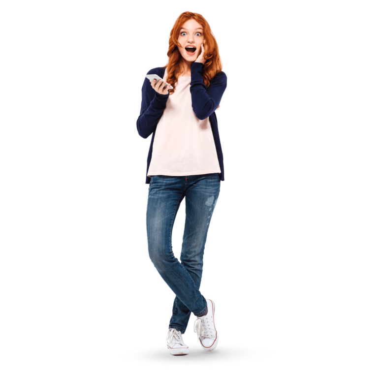 Surprised woman