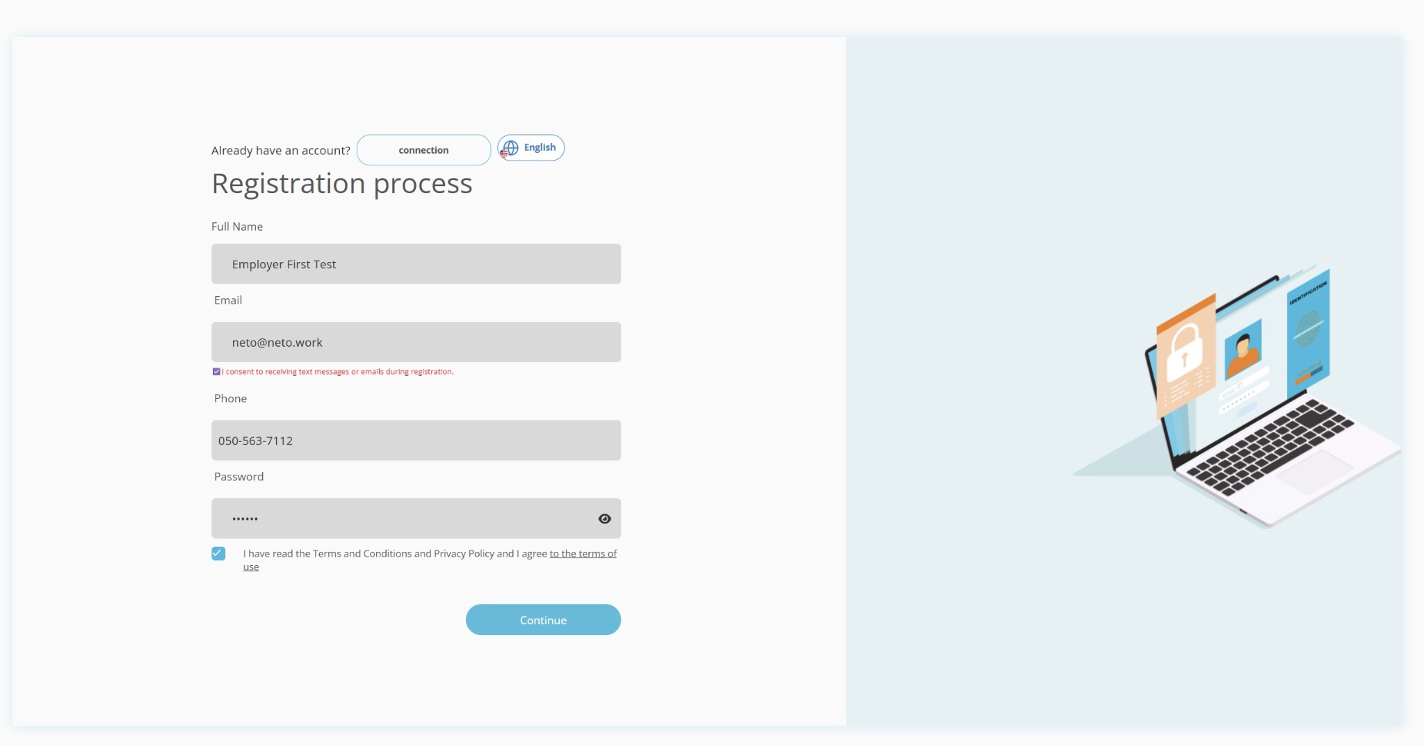 Employer registration