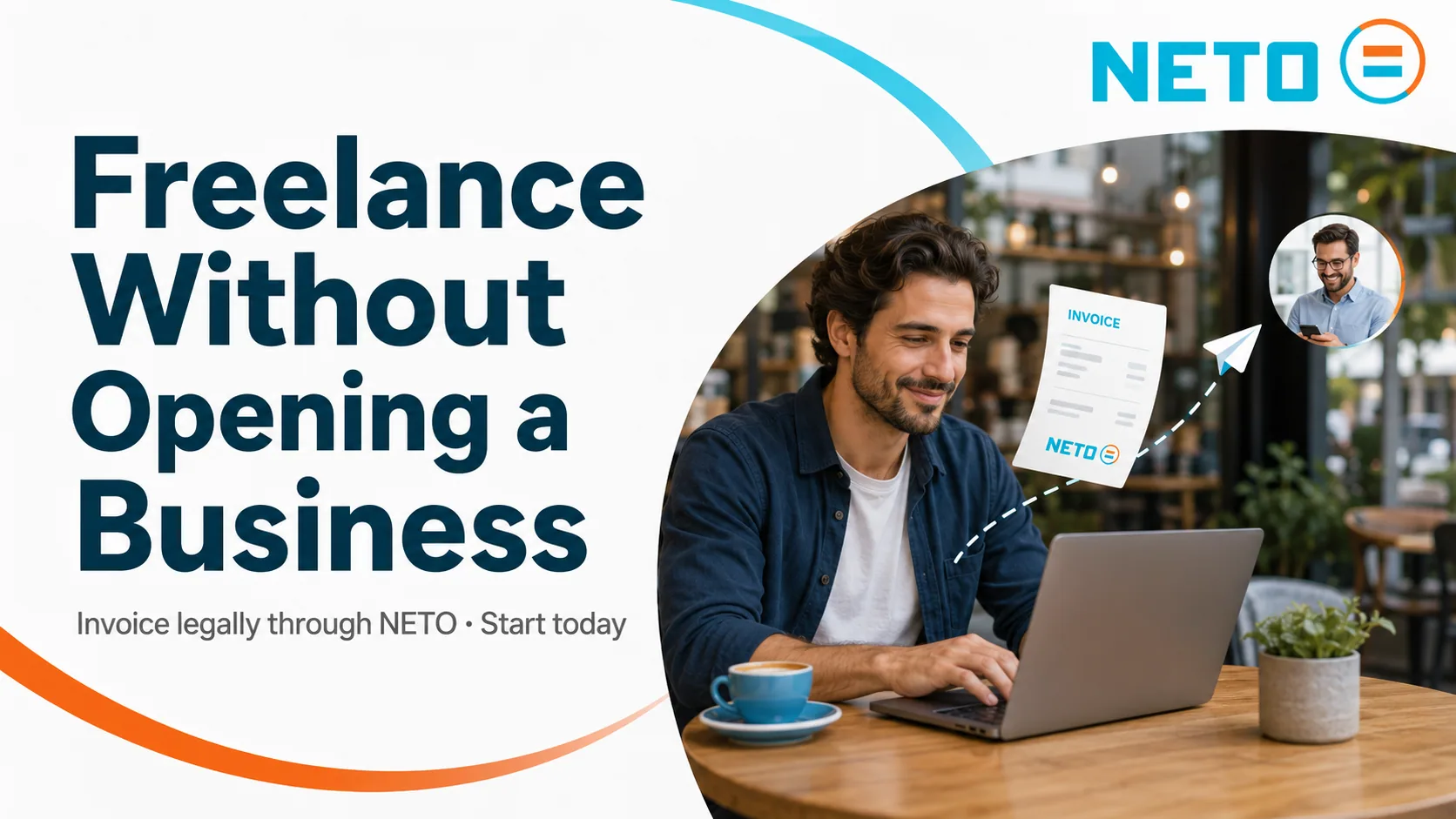 Freelance without opening a business · invoice legally through NETO
