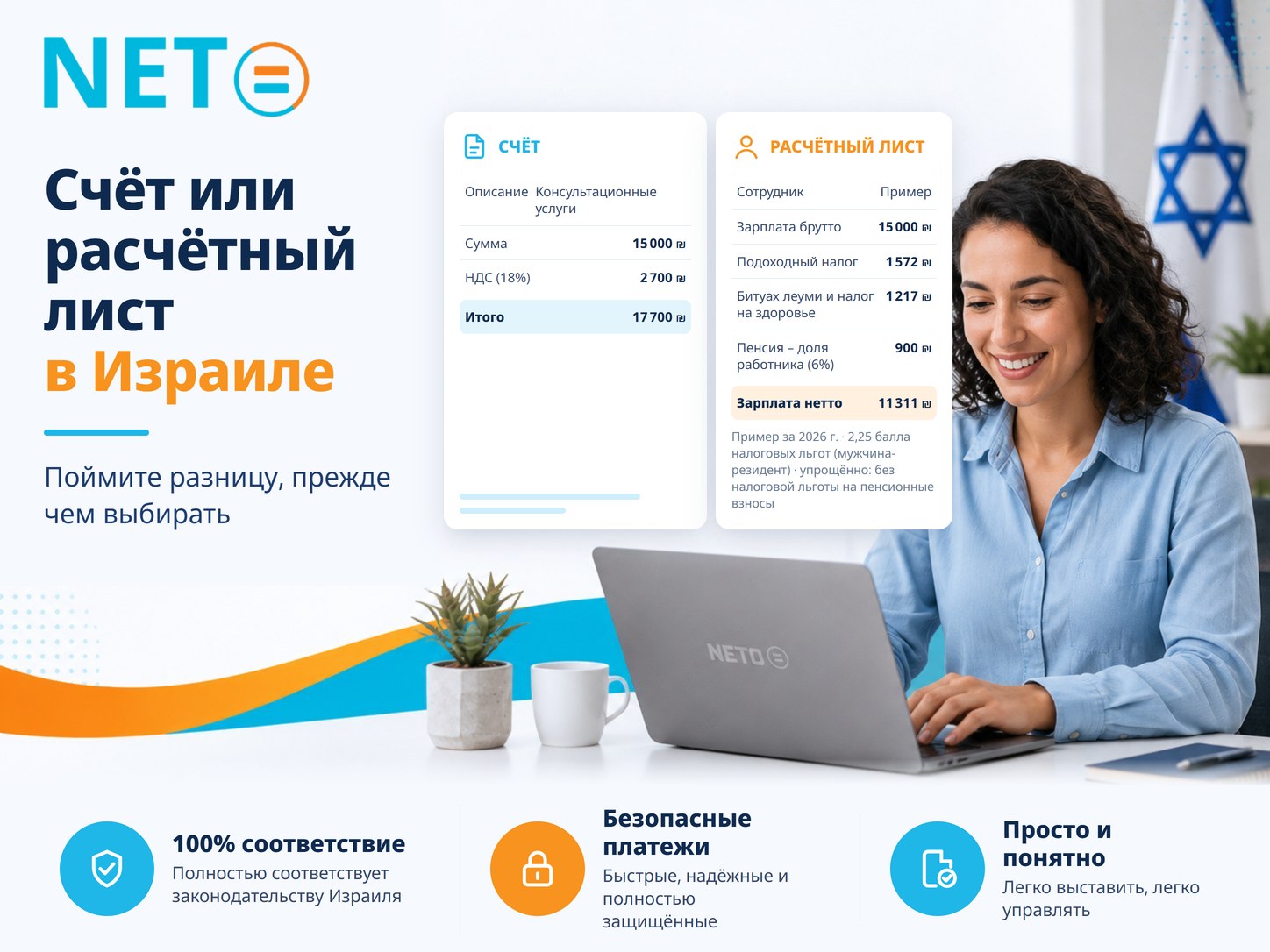 Счёт для наёмного работника · NETO