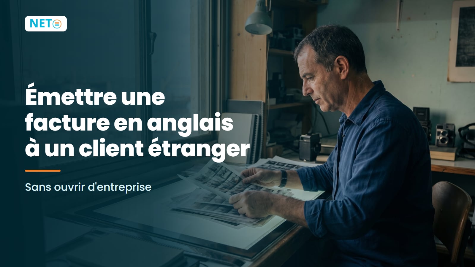Facture en anglais pour un client étranger · NETO ("נטו עבודה") Facture en anglais pour un client étranger · NETO ("נטו עבודה")
