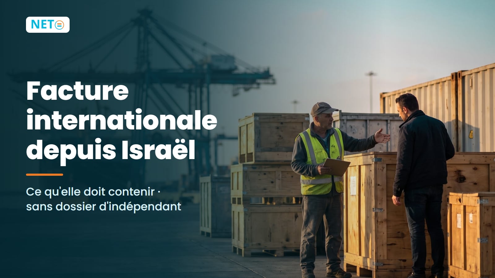 Facture internationale depuis Israël · que doit-elle contenir ? (2026) · NETO ("נטו עבודה")