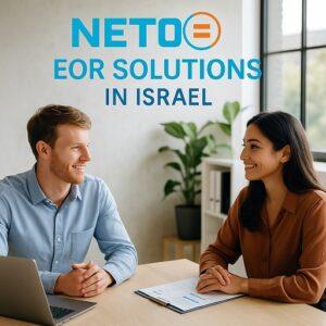 NETO EOR Solutions - two professionals meeting in Israel to discuss compliant employment