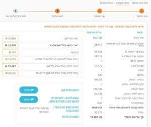 סימולציית חישוב עלויות שכר