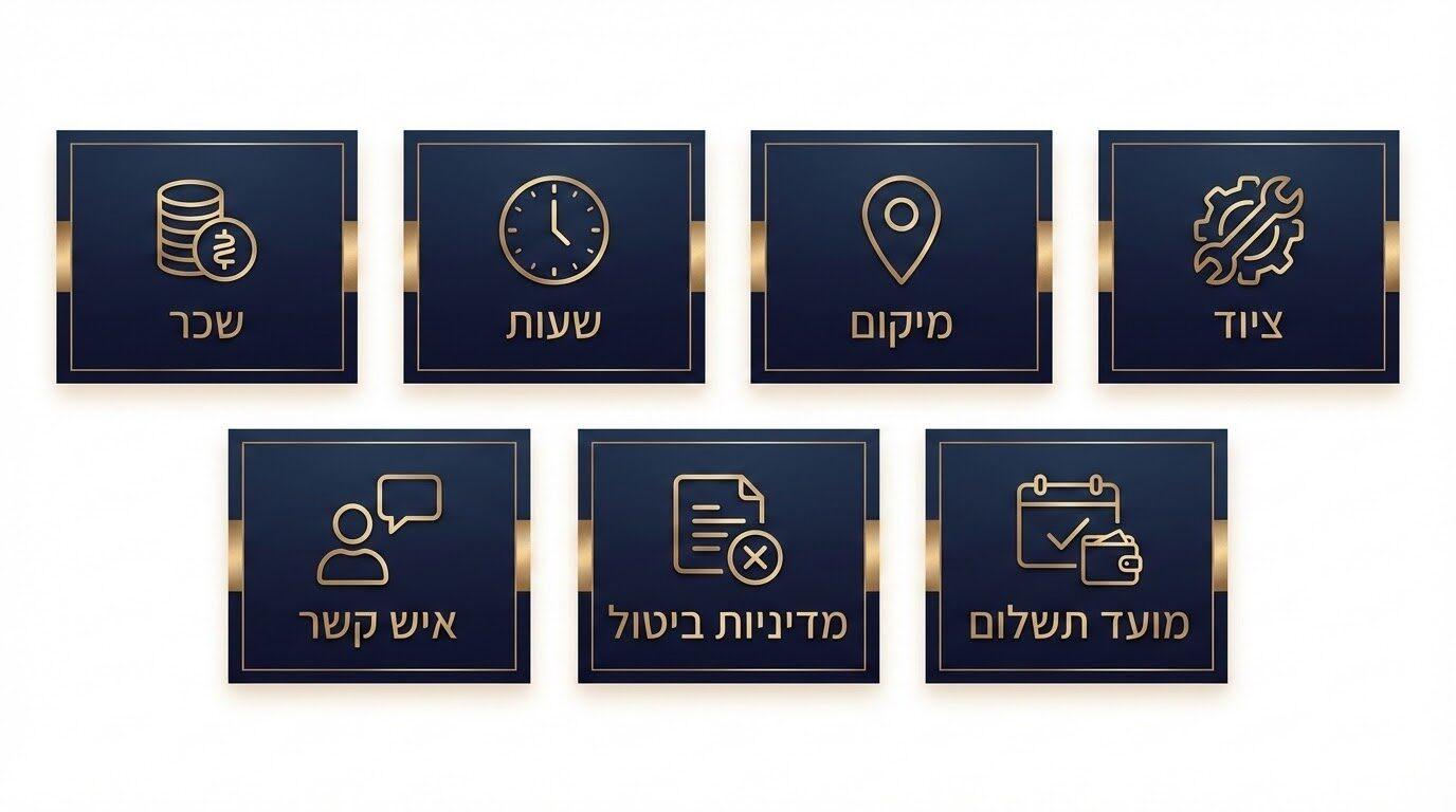 שאלות חשובות לפני קבלת גיג - מדריך לעובד זמני