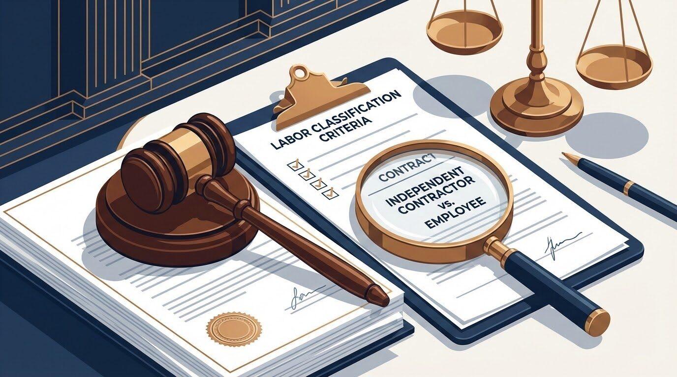 בית הדין לעבודה בוחן קריטריונים לקביעת מעמד עובד או קבלן