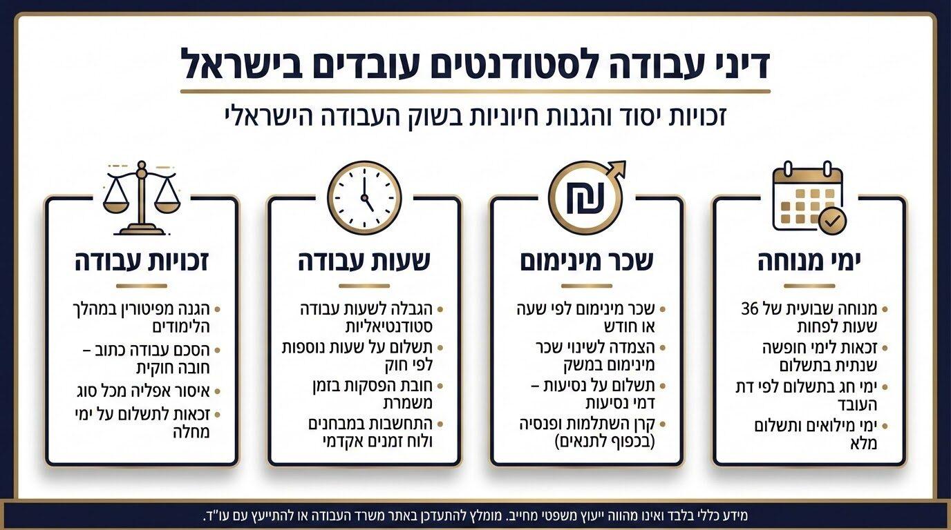 חוקי העסקת סטודנטים בישראל - מדריך למעסיקים