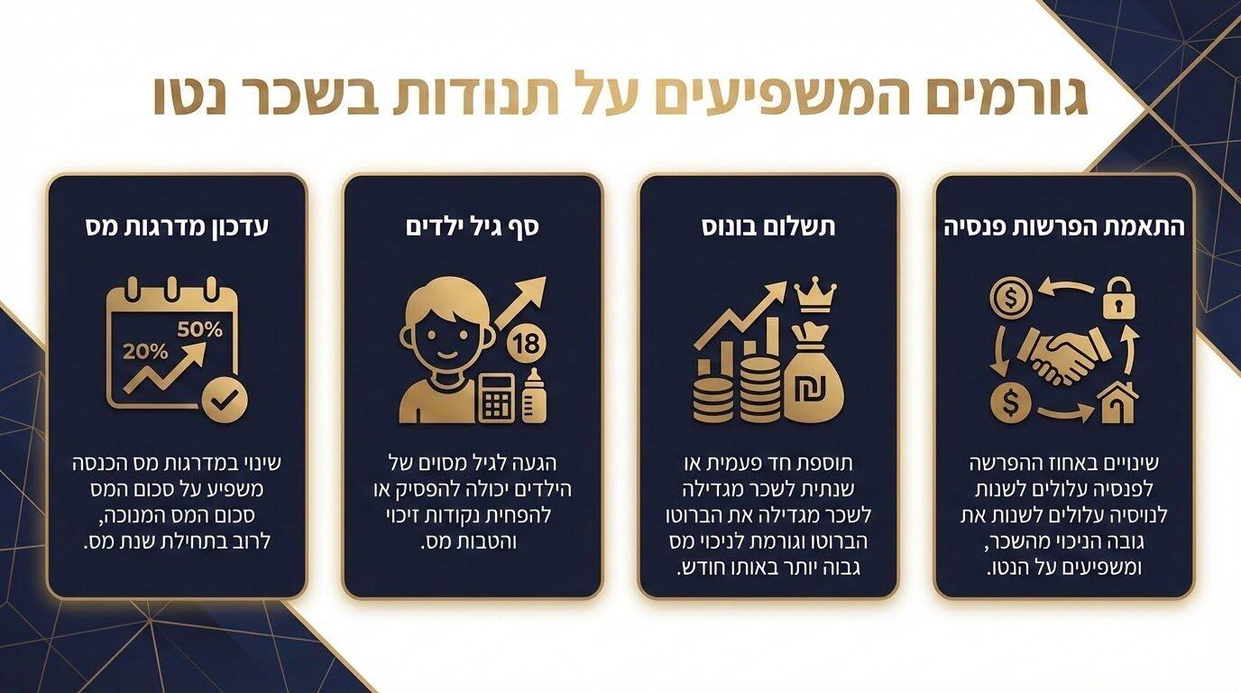דוגמה מעשית לחישוב מס הכנסה והשפעת נקודות זיכוי