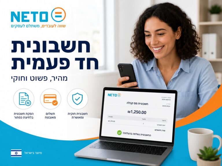 חשבונית חד פעמית NETO